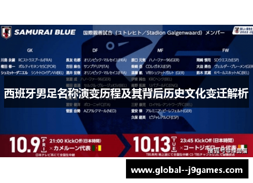 西班牙男足名称演变历程及其背后历史文化变迁解析